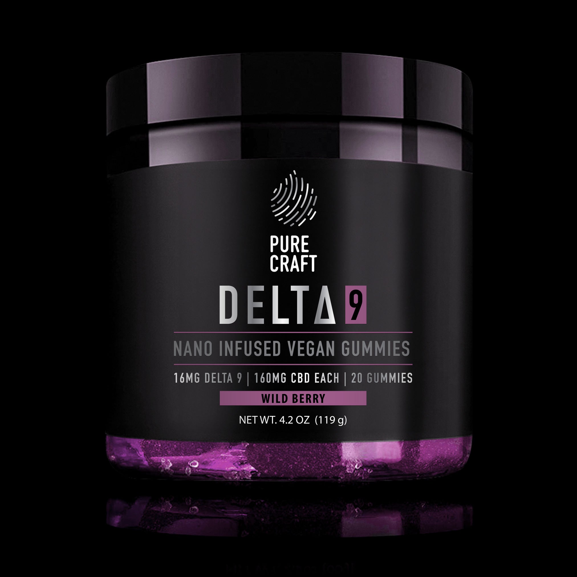 DELTA 9 + CBD INFUSED WILD BERRY VEGAN GUMMIES