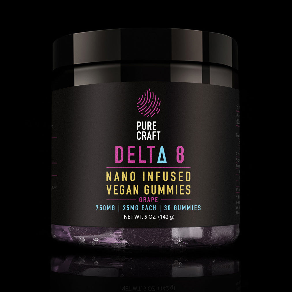 NANO DELTA 8 INFUSED GRAPE VEGAN GUMMIES