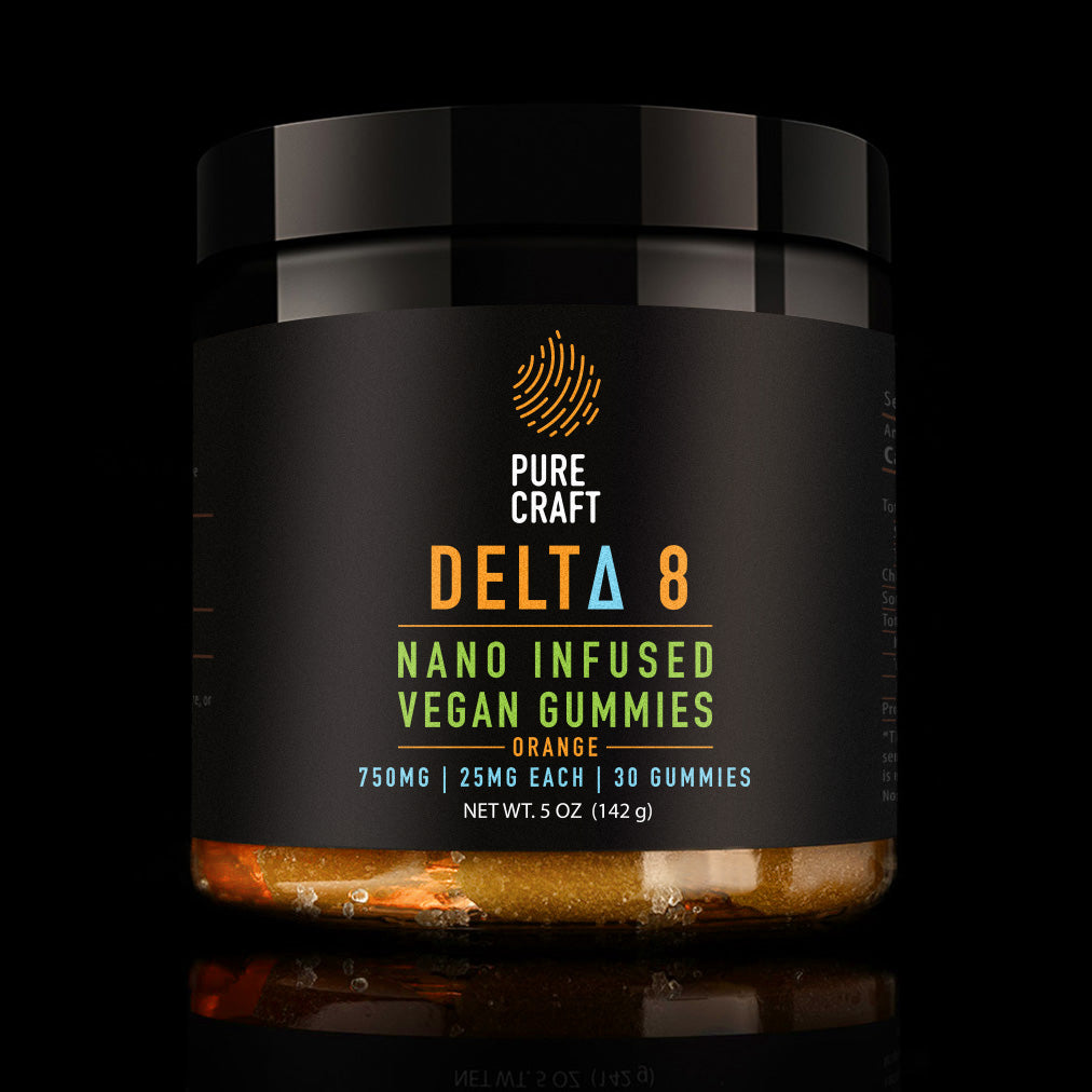 NANO DELTA 8 INFUSED ORANGE VEGAN GUMMIES